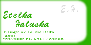 etelka haluska business card